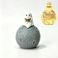 thumbnail image 2 of OEFNTAC Cute Ghost Reading Light Halloween Night Light Battery Powered Warm Home Decor Statue Lamps for Bedroom Halloween Party Decorations 4.7x3.9in, 2 of 6