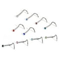thumbnail image 4 of 120 Pcs 20G Nose Rings Studs Surgical Steel Nose Nostril CZ Inlaid 2MM Piercing Jewelry for Women Men Girl, 4 of 5