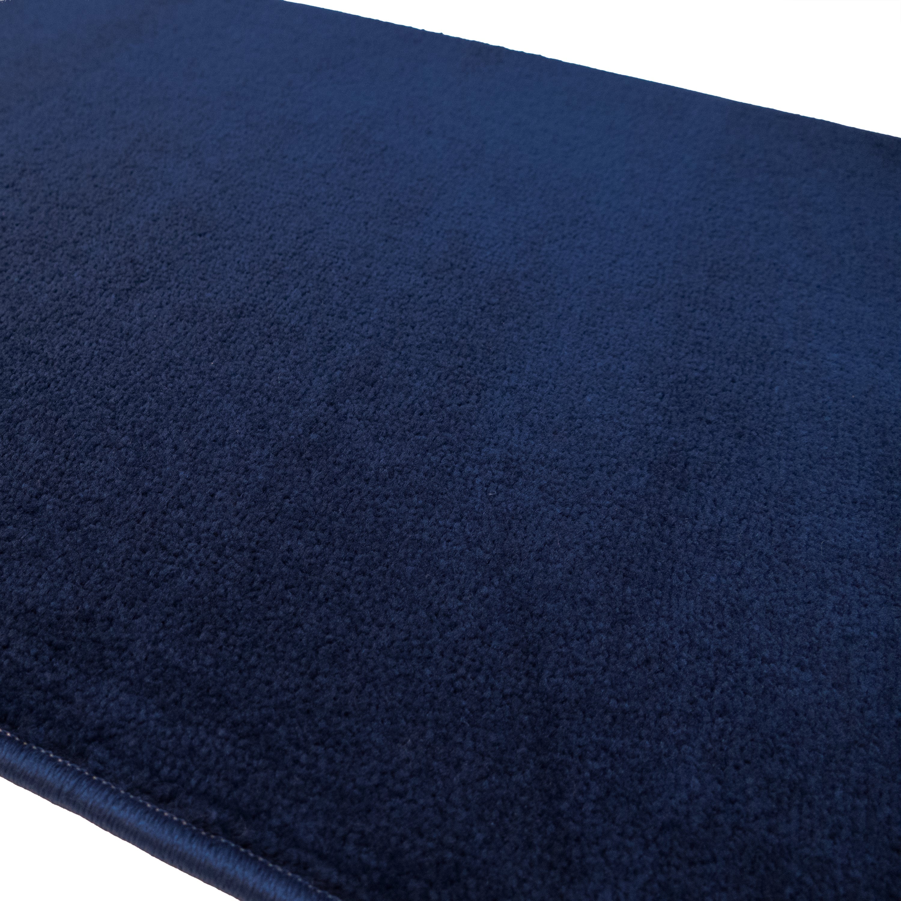 Custom Size Anti-Slip Machine Washable Soft Pile Blue Carpet Runner Rugs ( 15' x 26")