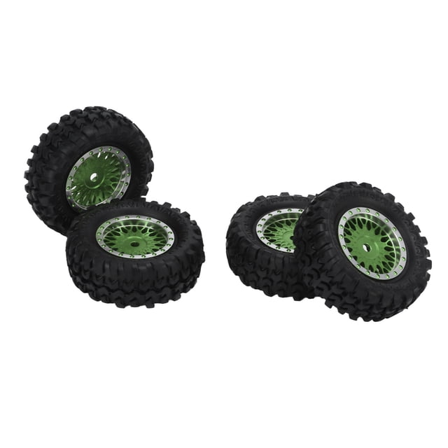 RC Car Wheels And Tires, Exquisite Craftsmanship Environmentally Friendly Aluminum Alloy 1/16 RC Wheel Hub Set For Remote Control Vehicle Green