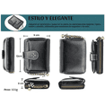 thumbnail image 3 of Cartera Pequeña Malubero Malu1882 Con Cremallera Para Mujer Color rojo, 3 of 3