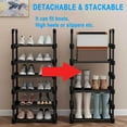thumbnail image 5 of Shoe Rack Shoe Organizer, 20-24  Pairs Shoes Storage Organizer Metal Stackable&Removable Multifunctional Show Rack for Entryway,Closet and Bedroom, 5 of 7