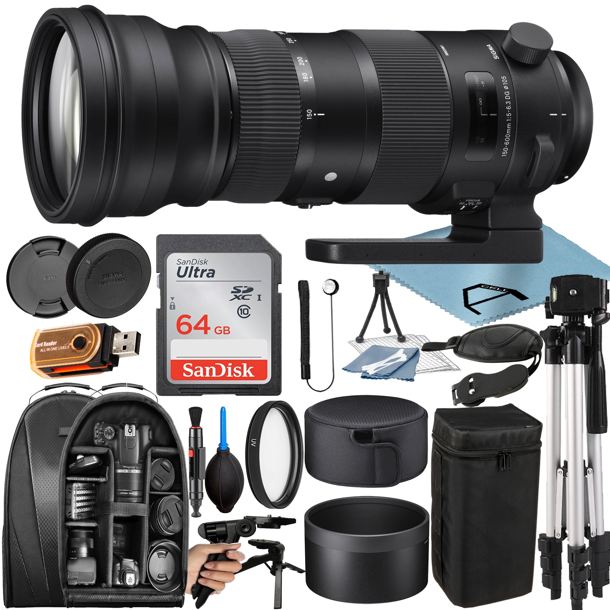 Sigma 150-600mm F/5-6.3 DG OS HSM Sports Lens for Nikon F with