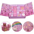 thumbnail image 4 of Advent Calendar 2022 - Girls Christmas Countdown Calendar - Reusable 24 Days Xmas Count Down Gifts for kids Toddlers - Including Hair Accessories, Jewelry, Glasses, Bracelets, Stickers, Coin Purse, 4 of 6