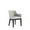 Stone Grey, variant on Manhattan Comfort Gansevoort 19.5" Faux Leather Dining Armchair in Pewter