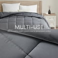 thumbnail image 4 of Nestl Twin Xl Comforter, Quilted Down Alternative Bedding Duvet Insert, Gray, 4 of 9