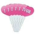 thumbnail image 1 of Ivor Heart Love Cupcake Picks Toppers - Set of 6, 1 of 1