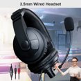 thumbnail image 4 of Auriculares para juegos de 3,5 mm Control de línea Auriculares con cable Auriculares de música con micrófono, 4 of 9