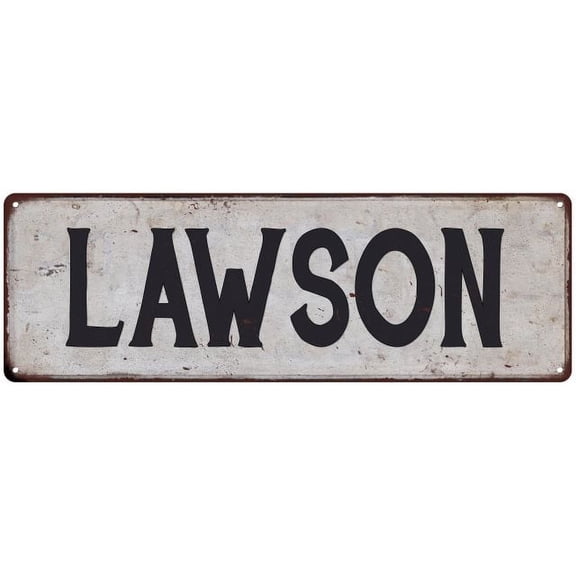 LAWSON Vintage Look Rustic Chic Metal Sign 6x18 106180036432