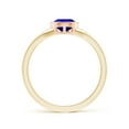 thumbnail image 2 of ANGARA Natural Pear-Shaped 1.1 ct Tanzanite Ring with Diamonds in 14K Yellow & Rose Gold for Women (Size-8x6mm) | December Birthstone, Anniversary, Jewelry Gift for Women | Natural Tanzanite Ring, 2 of 10