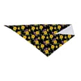 thumbnail image 2 of Honeii Daisies Flowers print Pet Bandana，a stylish triangle accessory perfect for small to large dogs, puppies, and even cats, 2 of 5