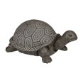 thumbnail image 3 of Northlight 11.75" Polished Gray Turtle Outdoor Garden Statue, 3 of 5