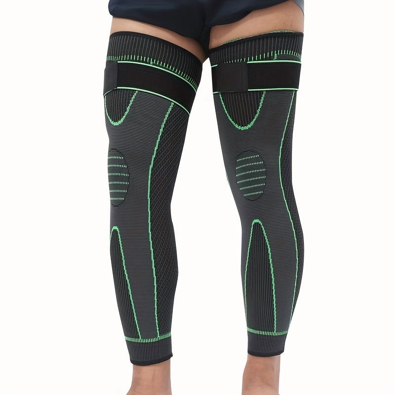 2pcs Full Leg Sleeves Long Compression Leg Sleeve Knee Sleeves Protect Leg, for Man Women Basketball, Arthritis Cycling Sport