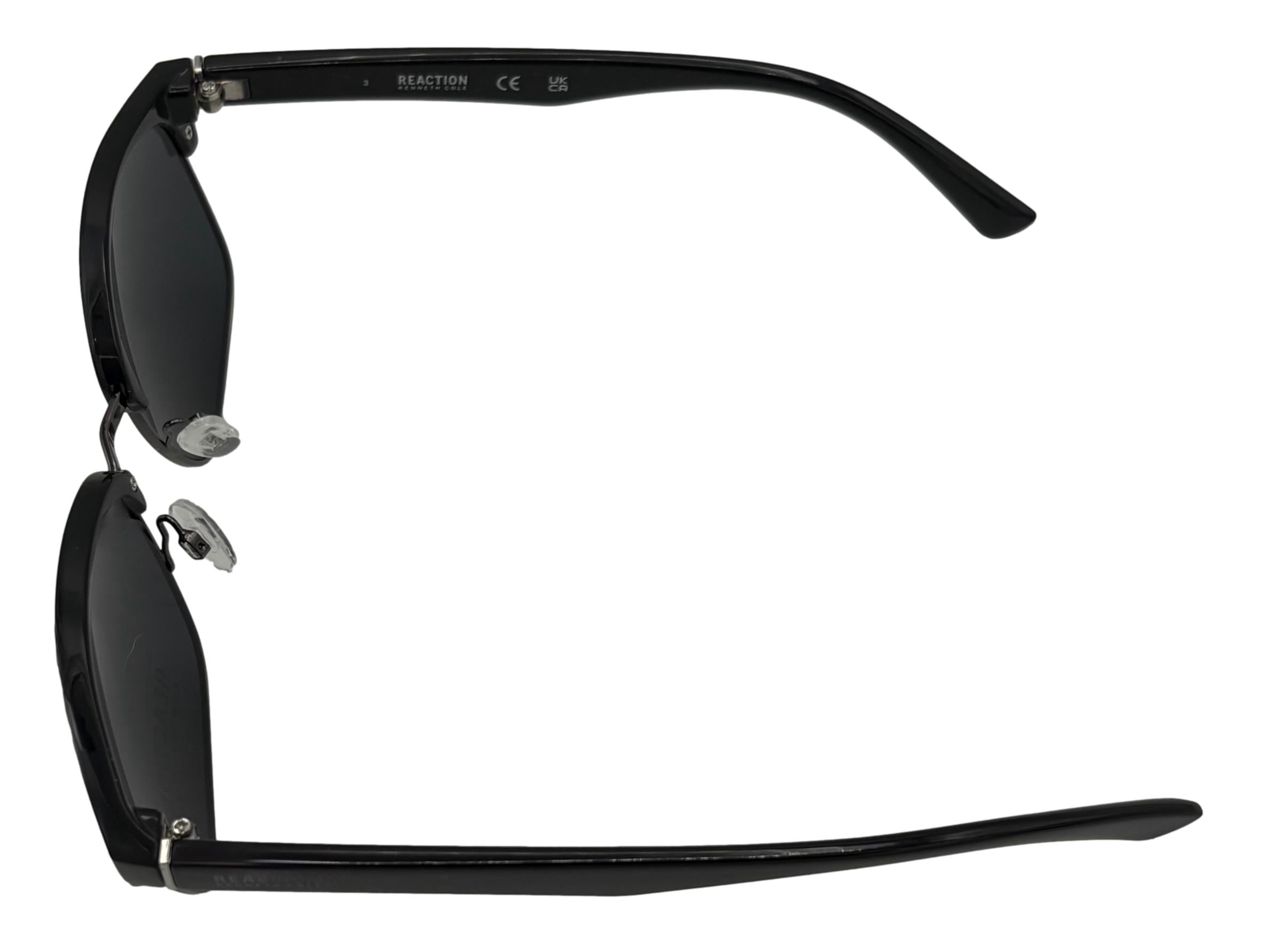 Kenneth Cole Reaction KC1433 Sport Golf Sunglass, Gloss Black Frame/Smoke Lens -