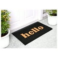 thumbnail image 2 of Calloway Mills Hello Outdoor Doormat Black/Natural Block 24" x 36", 2 of 6