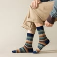 thumbnail image 3 of 3 Paires de Bas en Coton Automne et Hiver, Style Rétro Coloré Mode, Respirant et Confortable Style Décontracté de Rue Couleur Image 3 Paires EU 39-44, 3 of 6