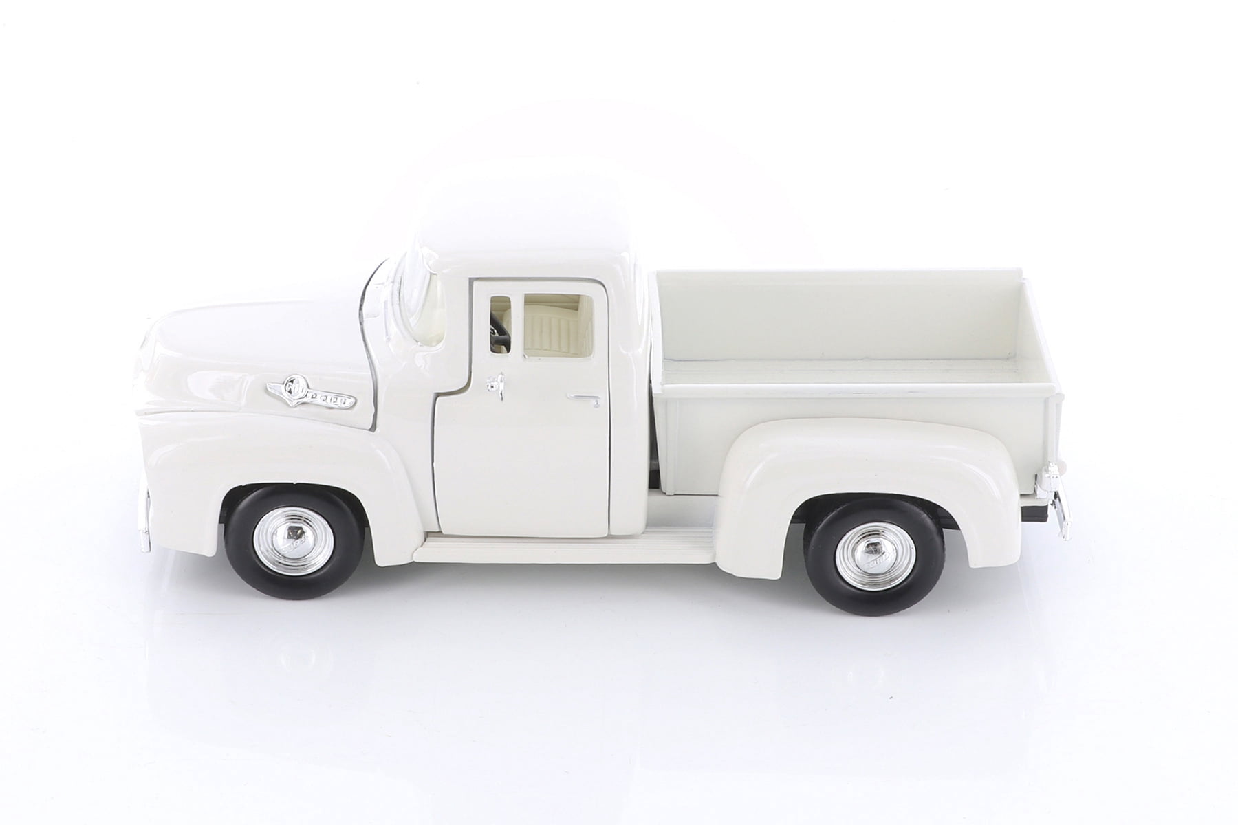 1956 Ford F-100 Pickup Truck, White - Showcasts 77235W - 1/24 Scale Diecast Model Car