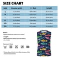 thumbnail image 5 of Yiaed Colorful Carp Streamer 1 Print Men's Singlet Vests Summer Running Muscle Tank Tops Gym Undershirt Round Neck Sleeveless for man, 5 of 5