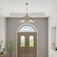 thumbnail image 4 of Livex Lighting Lawrenceville 5 Light Dinette Chandelier in Antique Brass, 4 of 14