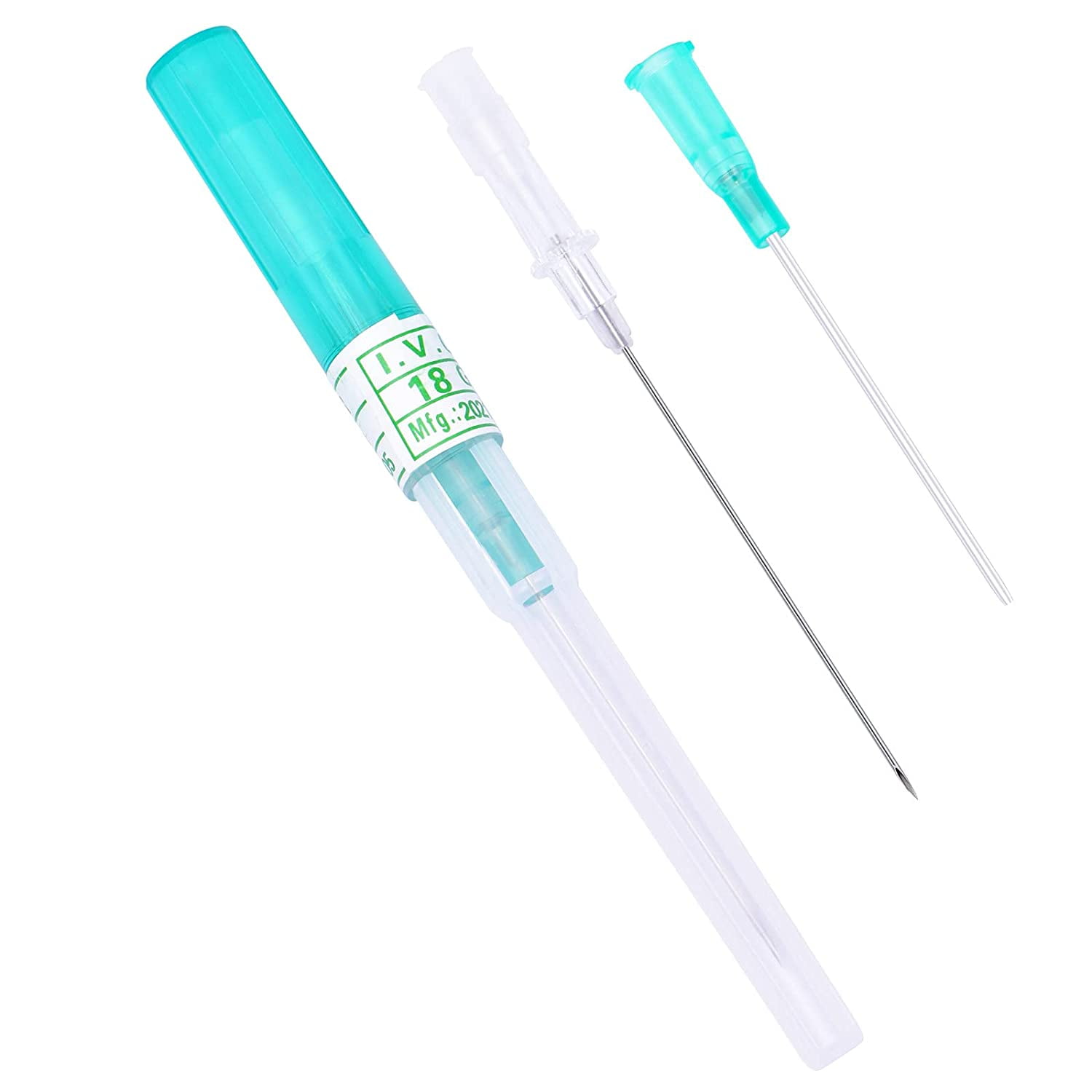 15PCS 18G Catheter Piercing Needles, Stainless Steel Sterile Disposable