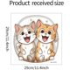 thumbnail image 2 of 29*29CM 3 piezas Pareja Gato 3D Autoadhesivo Tapa de Inodoro Pegatinas Divertidas Pvc Impermeable Asiento de Inodoro Pegatinas Para Tapa Pegatinas de Pared, 2 of 5