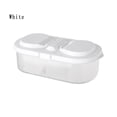 thumbnail image 4 of Multifunctional White Double Lattice Kitchen Storage Container: Convenient Refrigerator Storage Plastic Storage Box Improve Kitchen Finishing Efficiency, Practical Set in Cyenie, 4 of 5