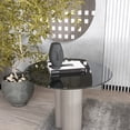 thumbnail image 2 of Newboti Furniture 24" Inch Round Tempered Glass Table Top Black Glass 1/4" Inch Thick Round Polished Edge 87865, 2 of 12