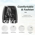 thumbnail image 5 of Lsque Mens Swim Trunks I Need More Space Pattern - Bathing Suit Compression Liner - Beach Swim Shorts Swimwear - (S-3XL) - Stretch Quick Dry -XX-Large, 5 of 9
