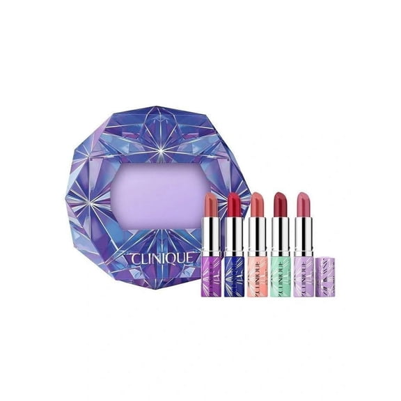 Clinique Plenty Pop 5 pieces Lipstick Value Set includes Bare Pop, Cherry Pop, Mocha Pop, Berry Pop and Plump Pop (0.13oz/3.8g Each)