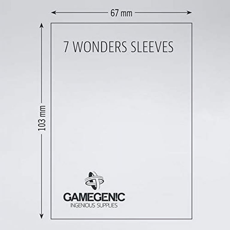 7 wonders card sleeve size Magnum 7 Wonders Card Sleeves (65x100mm) main image 0