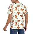 thumbnail image 2 of Zufioo Squirrel Playing Print Men's Baseball Short Sleeve, Moisture Wicking Button-Down Hip Hop Tee-XX-Large, 2 of 7