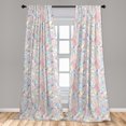 thumbnail image 5 of Ambesonne Pastel Curtains, Colorful Vivid, Pair of 28"x95", Multicolor, 5 of 5