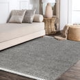 thumbnail image 4 of JONATHAN Y MERCER SHAG 8 x 10 Area Rug, Mercer Plush Tassel - Charcoal, MCR100B-8, 4 of 4