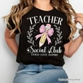 thumbnail image 5 of Teacher Social Club T-Shirt, White, Natural, and Black Tee for Stylish Educators, 5 of 11