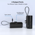 thumbnail image 5 of Mini Power Bank, 5,000mAh+5,000mAh Portable Charger 18W Compatible with iPhone 16 Series, Samsung, iPad Pro/Air, 5 of 9