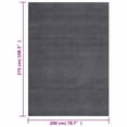 thumbnail image 3 of vidaXL 6.6x9 Feet Indoor Shaggy Rugs Modern Plush Area Rugs with Anti-Slip Backing Anthracite, 3 of 8