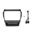 thumbnail image 3 of Double Din 9 Inch Andriod Car Radio Plastic Fascia For Hyundai IX45 Santa fe 2013 2014 Stereo Panel Frame Mount Trim Kit, 3 of 5
