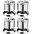 thumbnail image 1 of Juego de 4 patas ajustables para muebles, patas de mesa de acero inoxidable con goma M, 1 of 5