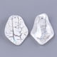 thumbnail image 1 of 20 colgantes de pétalos de acrílico blanco cremoso y color AB, accesorios de joyería para collares, pulseras, bisutería, manualidades, 25 x 17 x 4 mm., 1 of 2