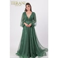 thumbnail image 2 of Women's Terani Couture 1913m9414 Elegant Style Emerald Green 4, 2 of 5