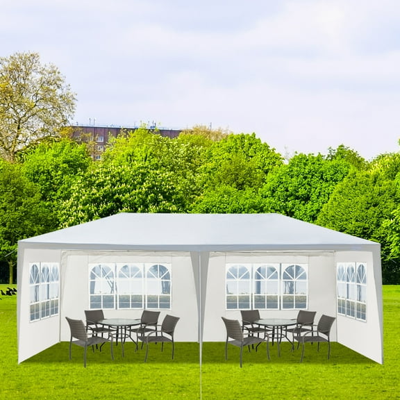 Funnil 10' X 20' Outdoor Party Wedding Tent, Waterproof Event Canopies Heavy Duty Pavilion with 4 Removable Sidewalls