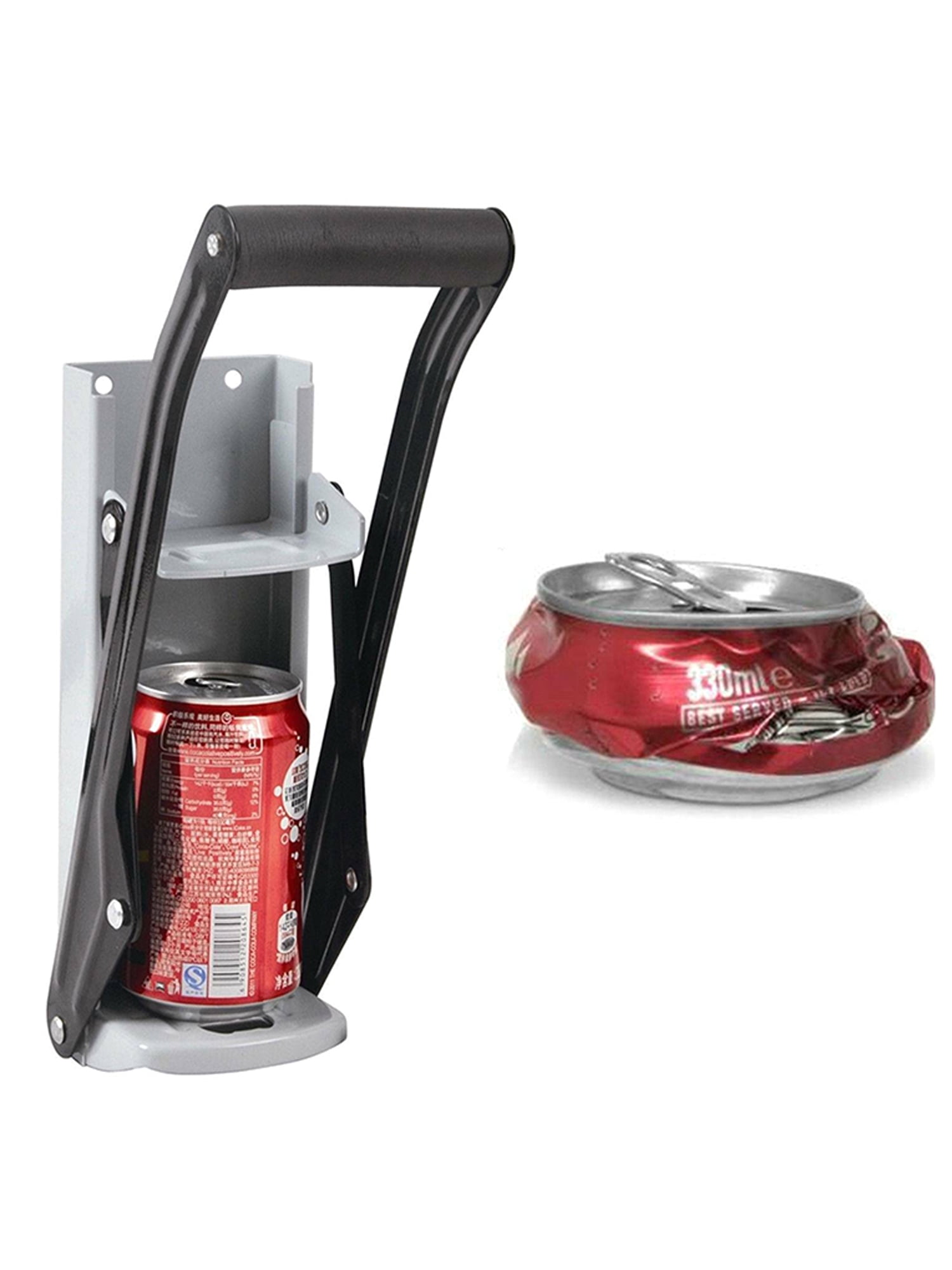 16oz Can Crusher Bottle Opener Heavy Duty Wall Mounted Soda Beer