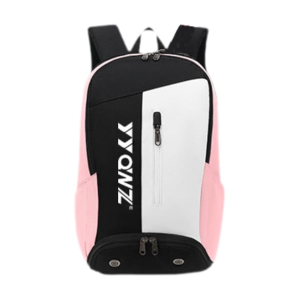 Bolsa de bádminton para mujer, bolsa de lona, bolsa de almacenamiento ajustable, bolso de mano para guardar equipo. Rosa
