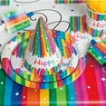 thumbnail image 2 of Rainbow Birthday Paper Dessert Plates, 7in, 8 count, 2 of 3