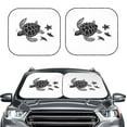 thumbnail image 2 of Disketp 2 Piece Family Of Sea Turtles Pattern Windshield Sunshades,Folding Windshield Sun Shade For Car Suv Trucks Sedan,Blocks Uv Rays Sun Visor Protector-Large, 2 of 7