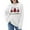 White, variant on Fiaer Merry Christmas Tree Womens Sweater Oversized Knitted Pullover Trendy Fall Crew Neck Long Sleeve Baggy Xmas Tops White XL