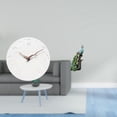 thumbnail image 2 of Reloj de pared decorativo con estatua de . Figura de escritorio de resina y fibra de madera. Ideal para sala de estar, dormitorio, oficina u, 2 of 8