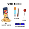 thumbnail image 3 of Father's Day Movie Night Gift for Him, Dad Snack Gift Set with Popcorn, Jerky, Nuts & Sweet Treats, 3 of 5