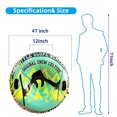 thumbnail image 2 of Adult Inflatable Snow Tube, 120cm Winter Sledding Ring with Handles, Heavy-Duty PVC Snow Sled for Outdoor Skiing & Snow Tubing (Multiple Designs), 2 of 9