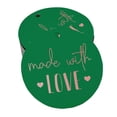 thumbnail image 1 of Inkdotpot 50 Pack Real Rose Gold Foil Paper Tags Made With Love Text Favor Hang Tags, 1 of 1